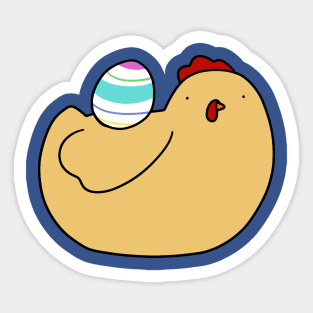 Easter Egg Chicken Sticker